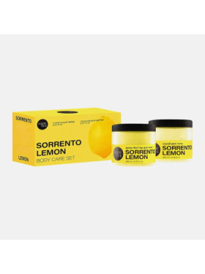 ORGANIC SHOP набор подарочный sorrento lemon: скраб д/тела 200мл,крем-баттер д/тела 200мл